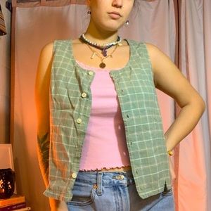 Vintage button-up tank
